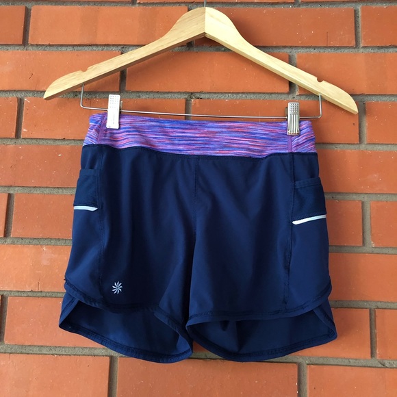 Girls navy running shorts Clearance